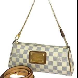 Louis Vuitton Damier Azur Pochette Crossbody Bag Women's Y2K  Like A New